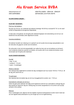 huurvoorwaarden Alukraan 2014