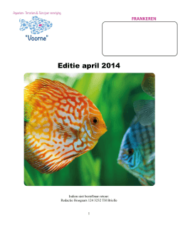 Maandblad april 2014 - Aquariumverenigingvoorne.nl