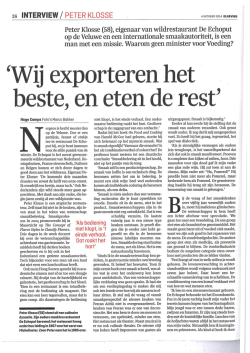 Interview Hugo Camps - Academie voor Gastronomie