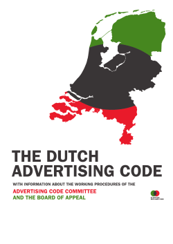 Untitled - Stichting Reclame Code