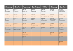 Bekijk de agenda