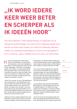 ik word iedere keer weer beter en scherper als ik idee&euml;n hoor