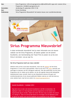 Downloaden - het Sirius Programma