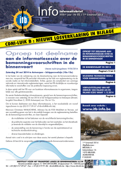 ITB-informatiebrief 1/2014
