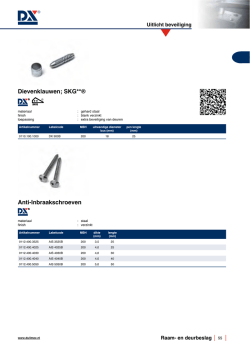 Dulimex Anti-Inbraak Catalogus