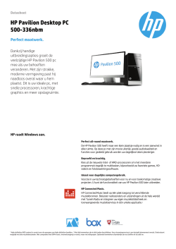 PSG Consumer 2C14 HP Desktop Collateral