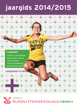 Jaargids 2014-2015 - Rudolf Steiner College