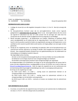 informatieve nota nl en fr 1102014 25092014