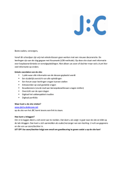 JBC Aanmelden Decaan.net HAVO/VWO