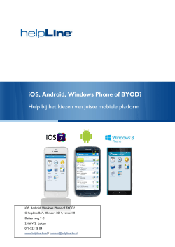 iOS, Android, Windows Phone of BYOD? Hulp bij het