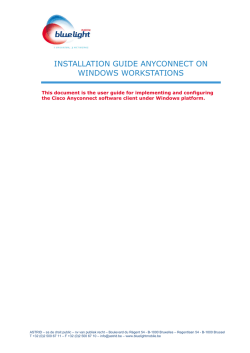 installation guide anyconnect on windows