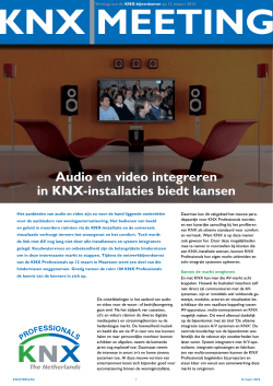 Audio en video integreren in KNX