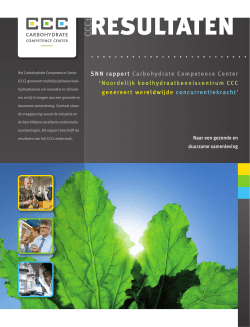 Final Report CCC1 - Carbohydrate Competence Center