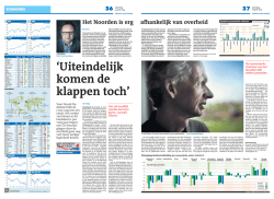 Het Noorden is erg afhankelijk van overheid