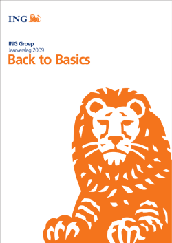 ING Groep Jaarverslag 2009 &ndash; Back to Basics