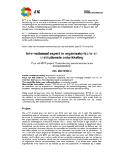 Internationaal expert in organisatorische en institutionele