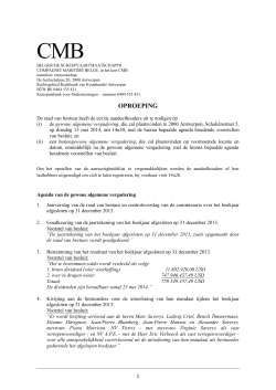 CMB Oproeping Dagorde AV en BAV (12.4.2014)