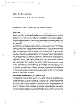 John Bowlby als icoon