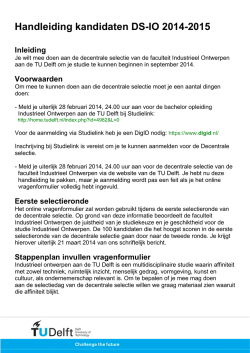 Handleiding kandidaten DS-IO 2014-2015