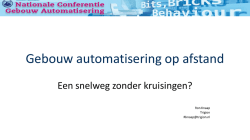 Download presentatie - Conferentie Gebouw Automatisering