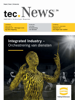 Integrated Industry &ndash; Orchestrering van diensten