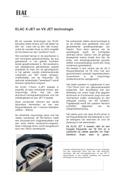 ELAC X-JET en VX JET technologie - Servi-Q