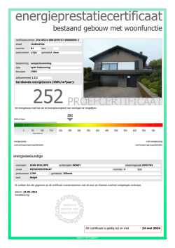 energieprestatiecertificaat