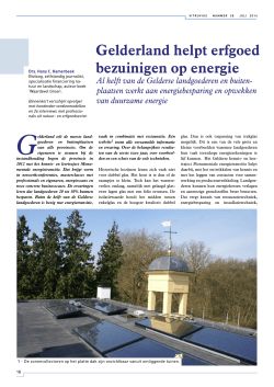 Gelderland helpt bezuinigen op energie