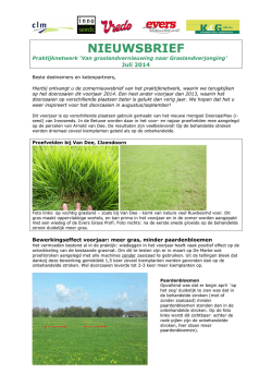 Nieuwsbrief PNW Graslandverjonging nr 2