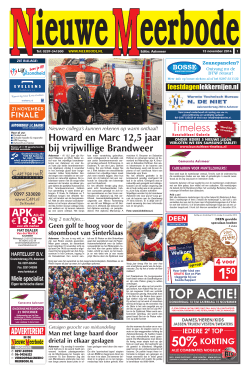 APK finale - Nieuwe Meerbode