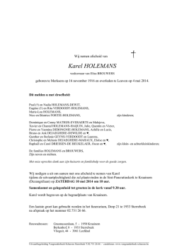 In vrede van de Heer werd opgenomen