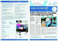 Nieuwsbrief 2014-2 - Delftse Gehandicapten Vereniging