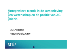 Integratieve trends in de samenleving en wetenschap en de positie