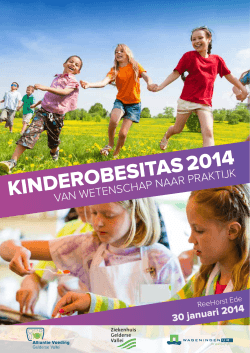 3e Congres Kinderobesitas - 2014 - Alliantie Voeding Gelderse Vallei