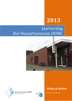 Jaarverslag Het Huisartsenteam OUMC
