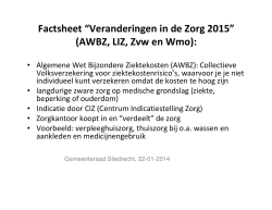 Factsheet - Gemeente Sliedrecht