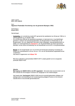 GB2014-APV-juli-intern-1 Gepubliceerd op 16/07/2014