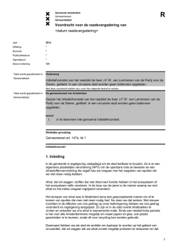 Het door de Partij voor de Dieren ingediende voorstel