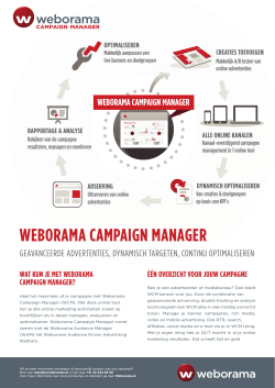 creaties toevoegen + weborama campaign manager