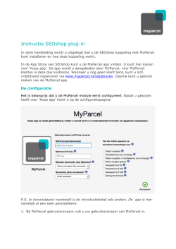 Instructie SEOshop plug-in