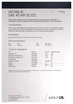 HD MIL-B SAE 40 API SC/CC