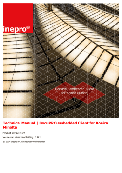 DocuPRO embedded Client for Konica Minolta - Interactive
