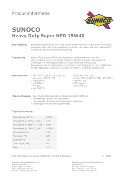 SUNOCO Heavy Duty Super HPD 15W40
