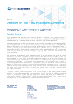 Directorate for Trade Policy and Economic