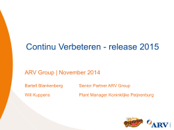 Continu Verbeteren - release 2015