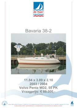 Bavaria 38-2 voorblad