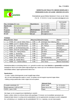 Driebanden klein 2e klasse