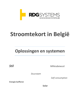 Stroomtekort in België - Oplossingen en Systemen