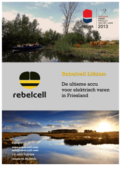 2. Informatiebrochure E-Varen Friesland