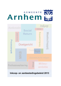 Inkoop- en aanbestedingsbeleid gemeente Arnhem aanpassing, 15